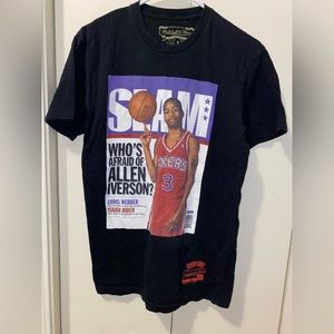MENS MITCHELL AND NESS ALLEN IVERSON ROOKIE SLAM COVER TEE